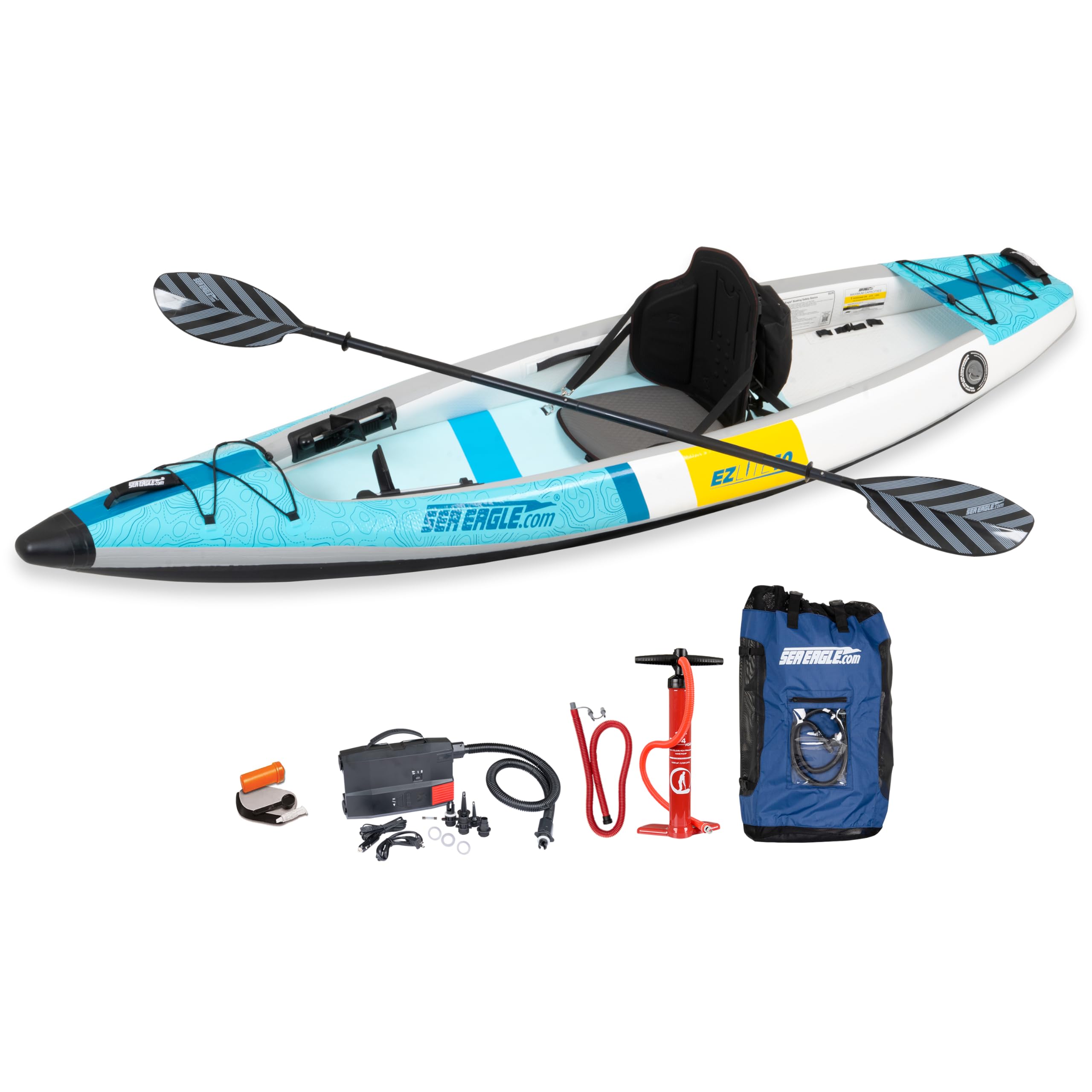 Amazon.com: Sea Eagle EZLite10 Electric Pump Inflatable Kayak